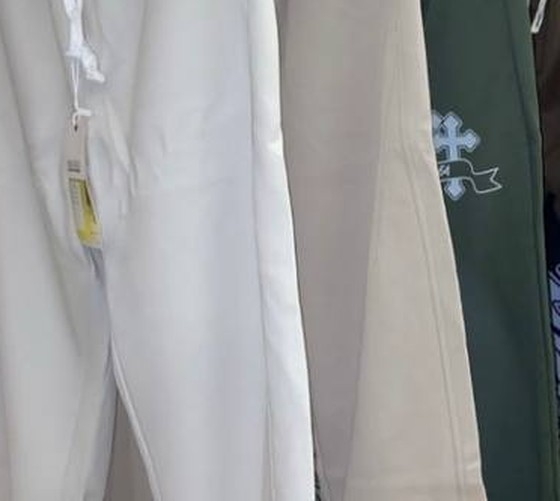 Premium unisex joggers in cream, olive and navy