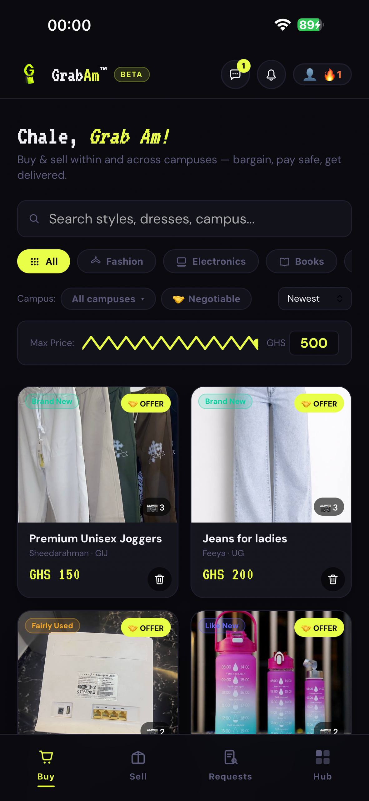 GrabAm buy feed